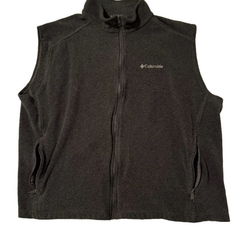 Men’s Columbia Charcoal Grey Sleeveless Fleece Vest